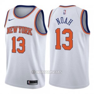 Camiseta New York Knicks Joakim Noah #13 Association 2017-18 Blanco