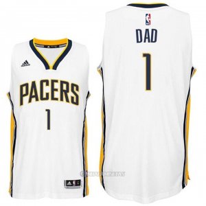 Camiseta Dia del Padre Indiana Pacers Dad #1 Blanco
