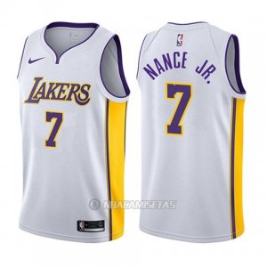 Camiseta Los Angeles Lakers Larry Nance Jr. #7 Association 2017-18 Blanco