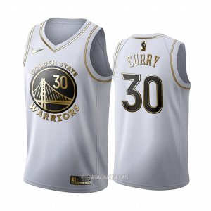 Camiseta Golden Edition Golden State Warriors Stephen Curry #30 Blanco