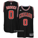 Camiseta Chicago Bulls Brooks #0 Negro
