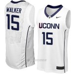 Camiseta NCAA Connecticut Walker #15 Blanco