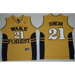 Camiseta NCAA Tim Duncan #21 Dorado