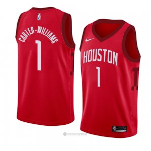 Camiseta Houston Rockets Michael Carter Williams #1 Earned 2018-19 Rojo