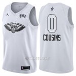 Camiseta All Star 2018 Pelicans Demarcus Cousins #0 Blanco