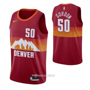 Camiseta Denver Nuggets Aaron Gordon #50 Ciudad 2020-21 Rojo