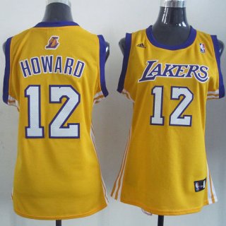 Camiseta Mujer de Howard Los Angeles Lakers #12 Amarillo