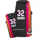 Camiseta ABA de O'Neal Miami Heat #32 Negro