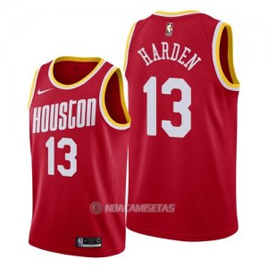 Camiseta Houston Rockets James Harden #13 Hardwood Classics 2019 Rojo