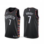 Camiseta Brooklyn Nets Kevin Durant #7 Ciudad Negro