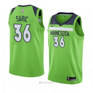 Camiseta Minnesota Timberwolves Dario Saric #36 Statement 2018 Verde