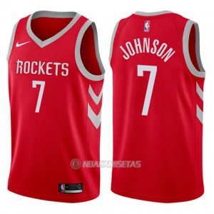 Camiseta Houston Rockets Joe Johnson #7 Icon 2017-18 Rojo