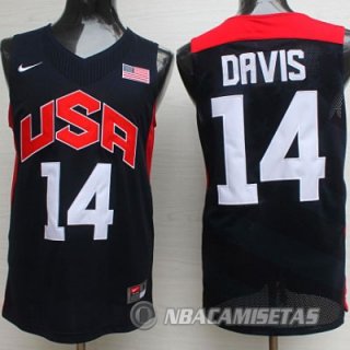 Camiseta de Davis USA NBA 2012 Negro