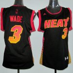 Camiseta Mujer de Vibe Wade Miami Heat #3 Negro