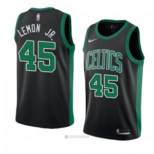 Camiseta Boston Celtics Walter Lemon JR. #45 Statement 2018 Negro.