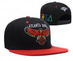 NBA Atlanta Hawks Sombrero Negro Rojo