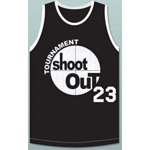 Camiseta Pelicula Shoot Out Motaw #23 Negro