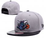 NBA Charlotte Hornets Sombrero Gris Negro