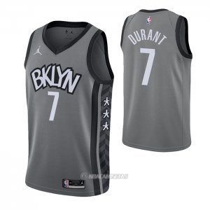 Camiseta Brooklyn Nets Kevin Durant #7 Statement 2021 Gris