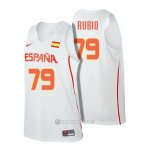 Camiseta Espana Rubio #79 Blanco 2016