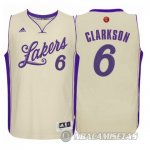 Camiseta Los Angeles Lakers Clarkson Navidad #6 Blanco