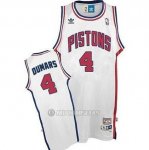 Camiseta Detroit Pistons Dumars #4 Blanco