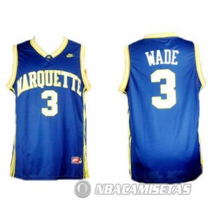 Camiseta NCAA Marquette Wade Azul #3