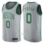Camiseta Boston Celtics Ciudad Jayson Tatum #0 Gris