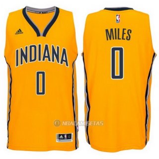 Camiseta Indiana Pacers Miles #0 Amarillo