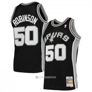 Camiseta San Antonio Spurs David Robinson #50 Mitchell & Ness Negro