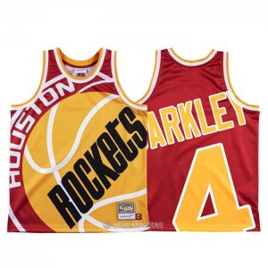 Camiseta Houston Rockets Charles Barkley #4 Mitchell & Ness Big Face Rojo