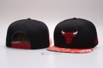 NBA Chicago Bulls Sombrero Snapbacks Naranja Negro
