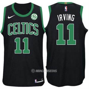 Camiseta Boston Celtics Kyrie Irving #11 2017-18 Negro