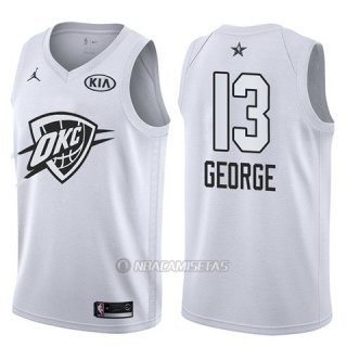 Camiseta All Star 2018 Oklahoma City Thunder Paul George #13 Blanco
