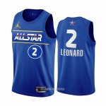 Camiseta All Star 2021 Los Angeles Clippers Kawhi Leonard #2 Azul