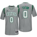 Camiseta Manga Corta Boston Celtics Tatum #0 Gris