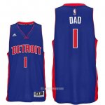 Camiseta Dia del Padre Detroit Pistons Dad #1 Azul