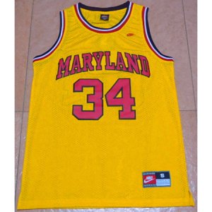 Camiseta NCAA Bias Maryland #34 Amarillo