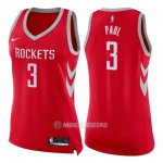Camiseta Mujer Houston Rockets Nike Icon Chris Paul #3 2017-18 Rojo