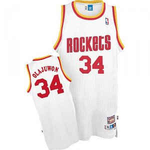 Camiseta Houston Rockets Olajuwon #34 Blanco
