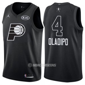 Camiseta All Star 2018 Pacers Victor Oladipo #4 Negro