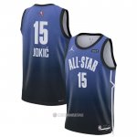 Camiseta All Star 2023 Denver Nuggets Nikola Jokic #15 Azul