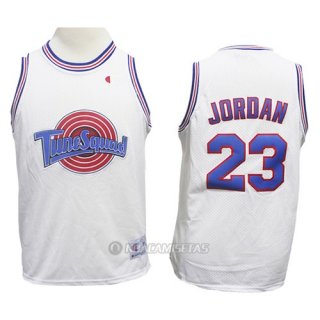 Camiseta Ni#Tune Squad Michael Jordan #23 Blanco