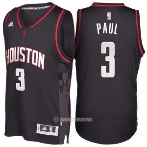 Camiseta Houston Rockets Paul #3 Negro