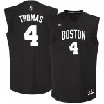 Camiseta Negro Moda Boston Celtics Thomas #4 Negro