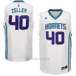 Camiseta Charlotte Hornets Zeller #40 Blanco