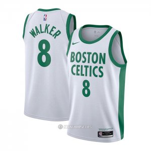 Camiseta Boston Celtics Jayson Tatum #8 Ciudad 2020-21 Blanco