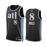Camiseta Atlanta Hawks Patty Mills #8 Ciudad 2023-24 Negro