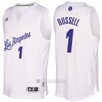 Camiseta Navidad Los Angeles Lakers D'Angelo Russell #1 Blanco