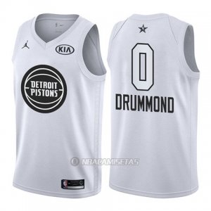 Camiseta All Star 2018 Detroit Pistons Andre Drummond #0 Blanco